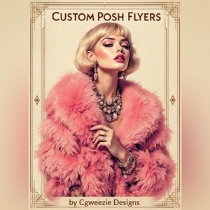 (3) CUSTOM POSH PERSONALIZED FLYER PHOTOS Made just for you!